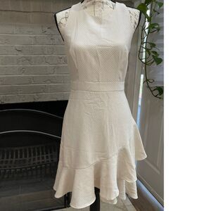 Banana Republic Polka Dot Ruffle-Hem Sheath Dress